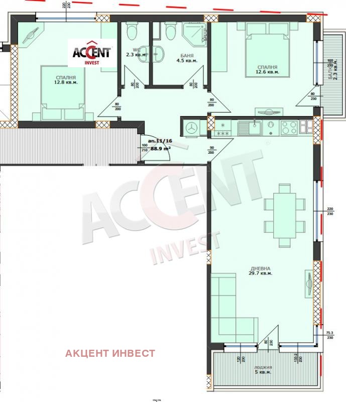 Продава 3-СТАЕН, гр. Варна, Бриз, снимка 11 - Апартаменти - 54447540