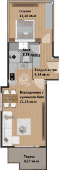 Продава  2-стаен град Пловдив , Христо Смирненски , 66 кв.м | 87921986 - изображение [2]
