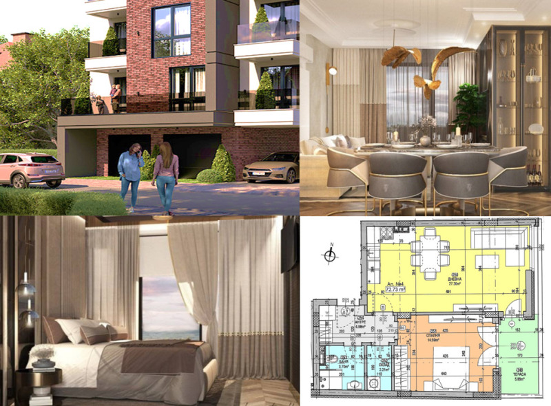 На продаж  1 спальня София , Сухата река , 90 кв.м | 21790647