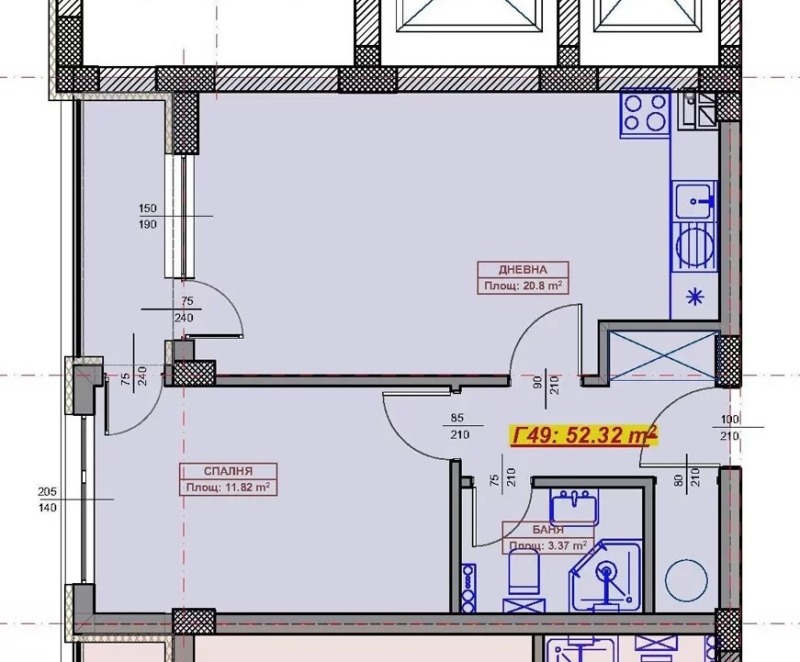 In vendita  1 camera da letto Varna , Vazragdane 1 , 62 mq | 67882436 - Immagine [3]
