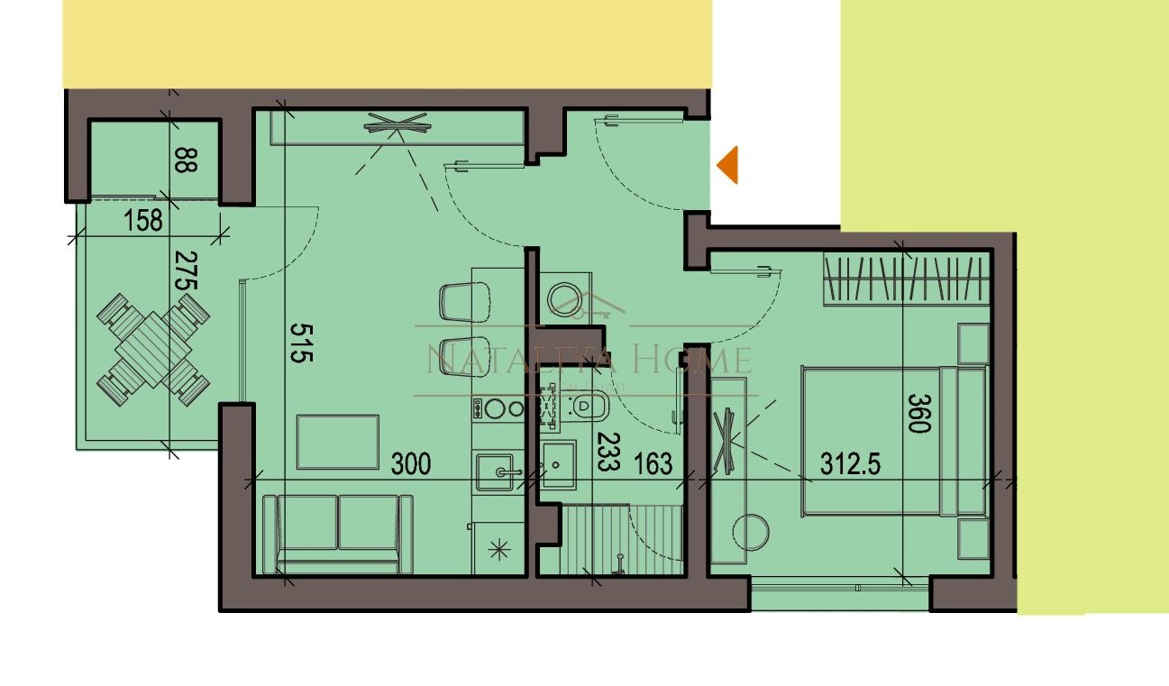 Продава 2-СТАЕН, гр. Бургас, Сарафово, снимка 2 - Апартаменти - 53693554