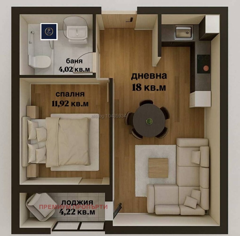 À vendre  1 chambre Plovdiv , Ostromila , 52 m² | 95925775