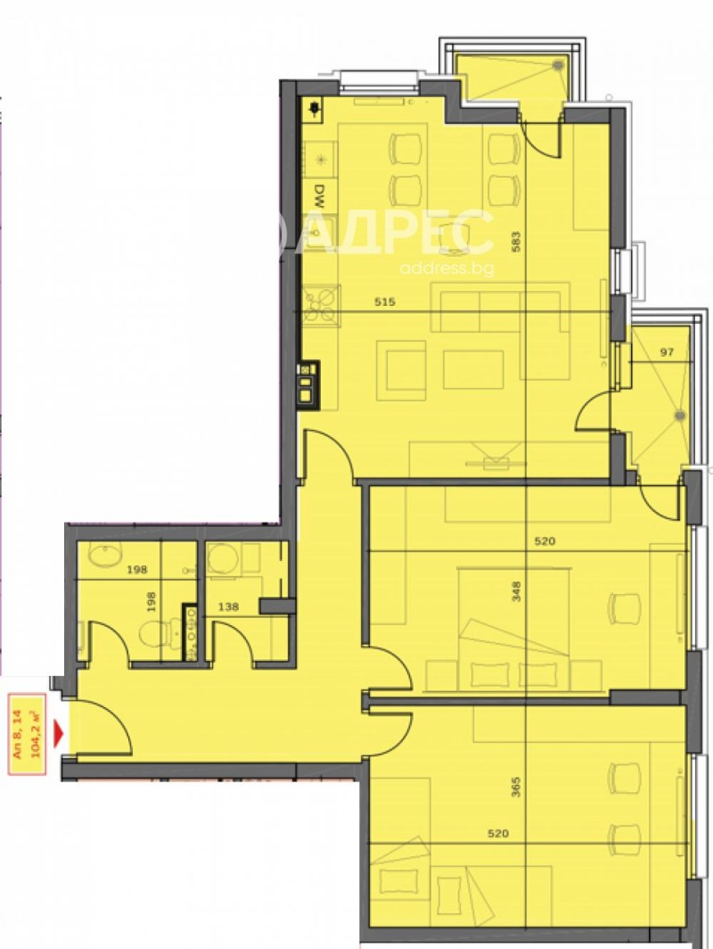 Продава 3-СТАЕН, гр. София, м-т Гърдова глава, снимка 2 - Aпартаменти - 47216586