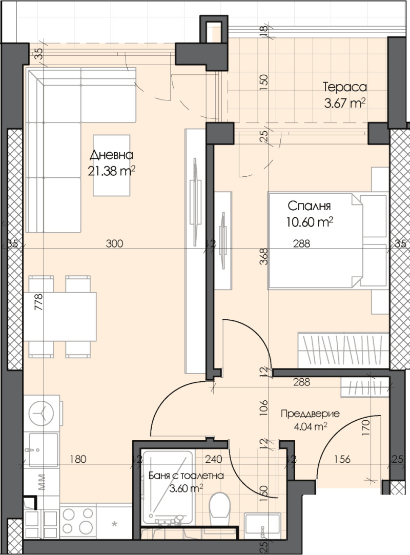 Продава 2-СТАЕН, гр. Пловдив, Гагарин, снимка 2 - Апартаменти - 52524598