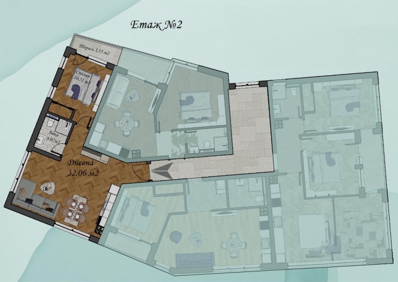 Продава  2-стаен област Бургас , гр. Черноморец , 64 кв.м | 26815017 - изображение [2]