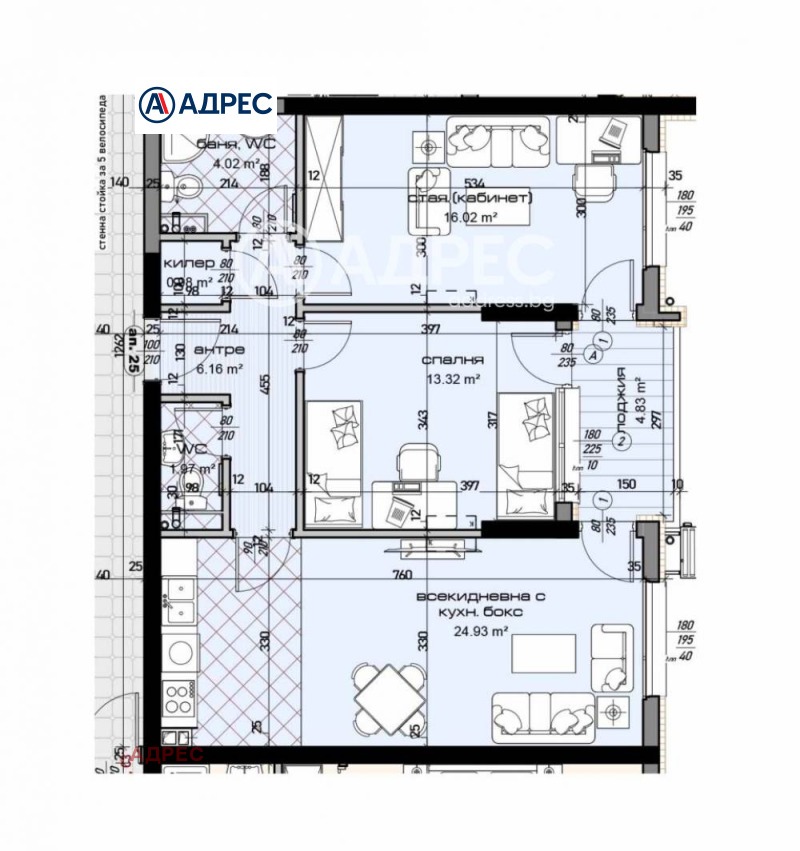 Zu verkaufen  2 Schlafzimmer Warna , Mladost 1 , 102 qm | 93901416