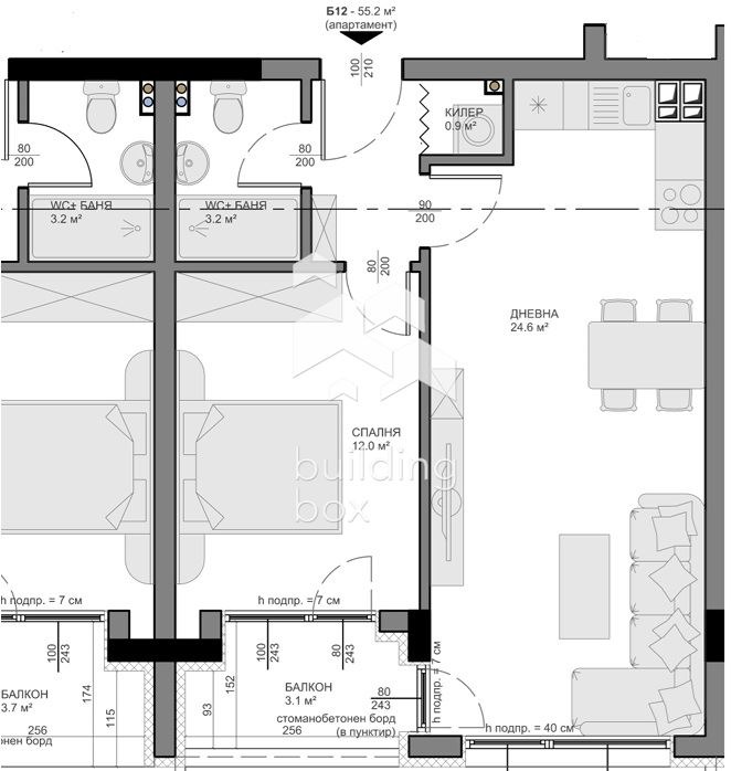Продава 2-СТАЕН, гр. Варна, Владислав Варненчик 1, снимка 2 - Апартаменти - 52443918