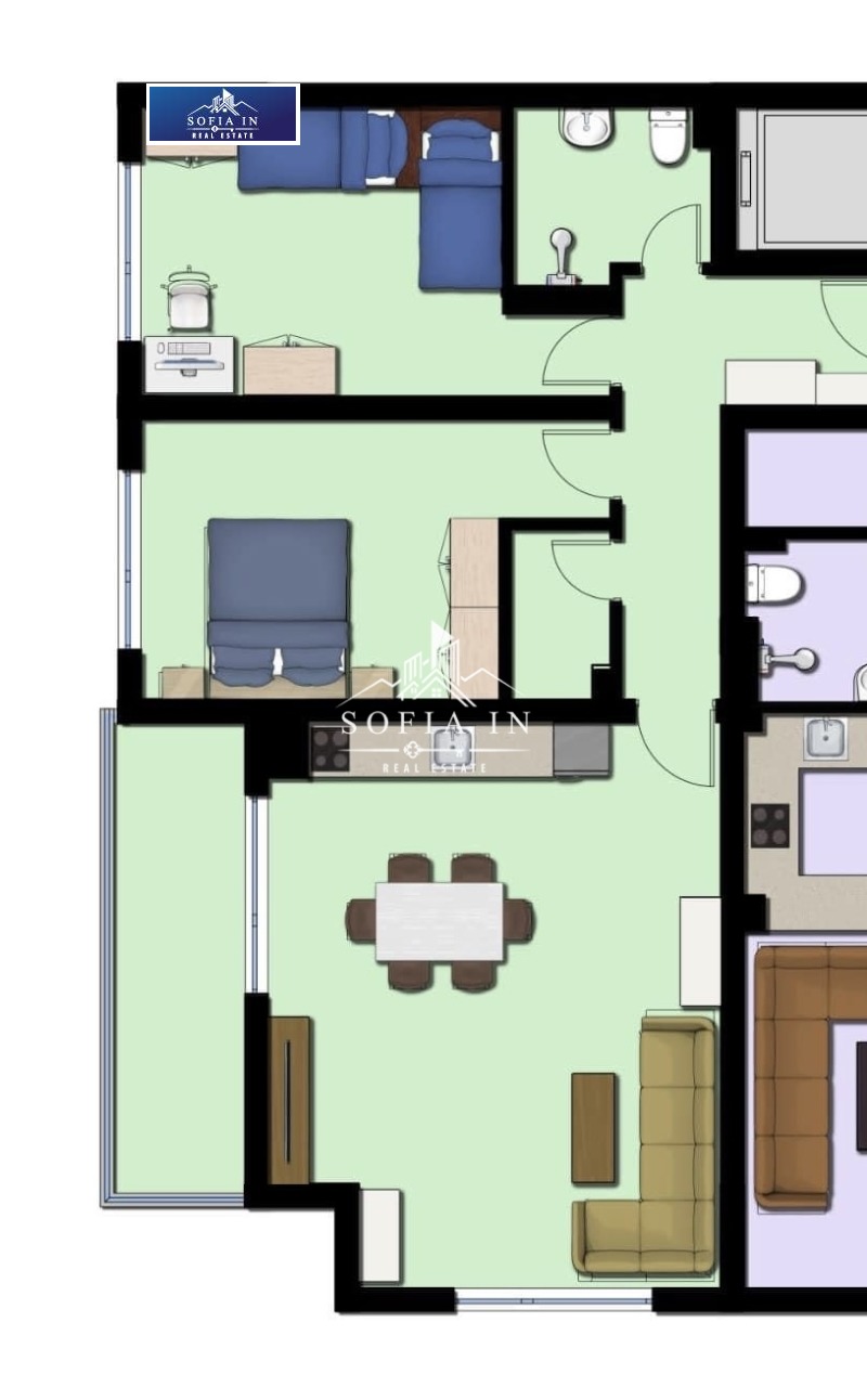 Zu verkaufen  2 Schlafzimmer Blagoewgrad , Oswoboschdenie , 106 qm | 27673892 - Bild [14]