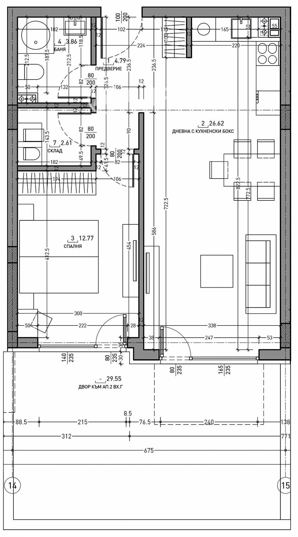 Продава 2-СТАЕН, гр. София, Малинова долина, снимка 4 - Апартаменти - 55923664