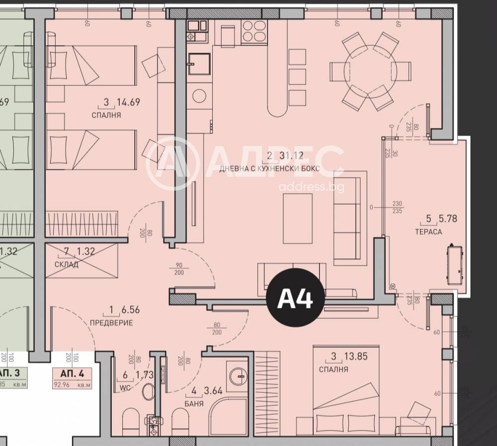 Продава 3-СТАЕН, гр. София, Малинова долина, снимка 2 - Апартаменти - 54738460