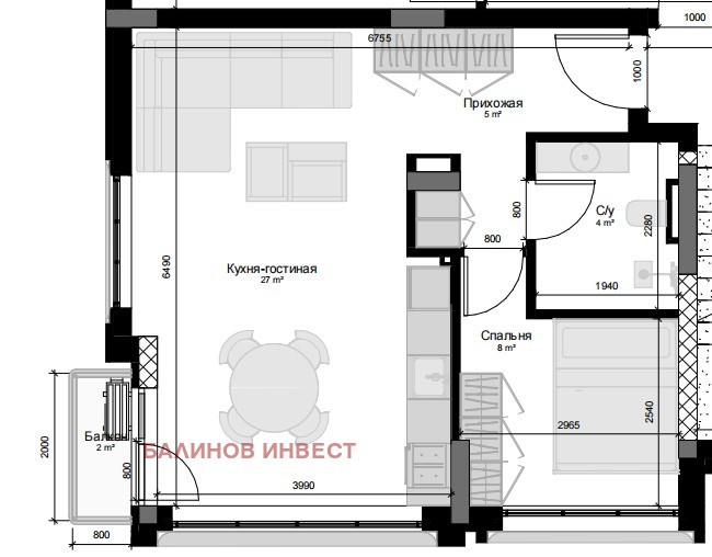 Продава  2-стаен град Варна , Фестивален комплекс , 73 кв.м | 93738827 - изображение [5]