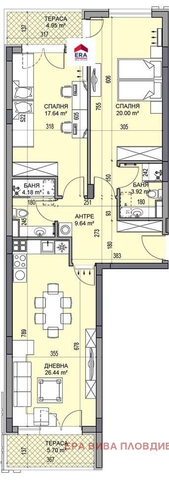 Продава 3-СТАЕН, гр. Пловдив, Гагарин, снимка 9 - Апартаменти - 53608579