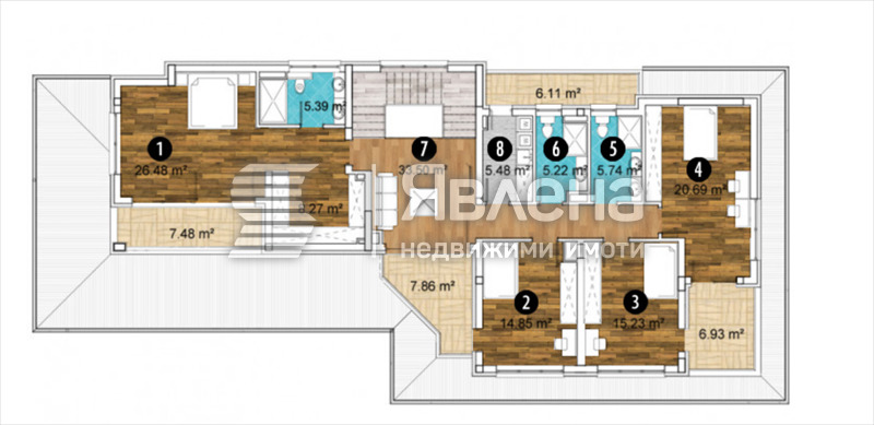Продава КЪЩА, гр. София, гр. Банкя, снимка 6 - Къщи - 54598807
