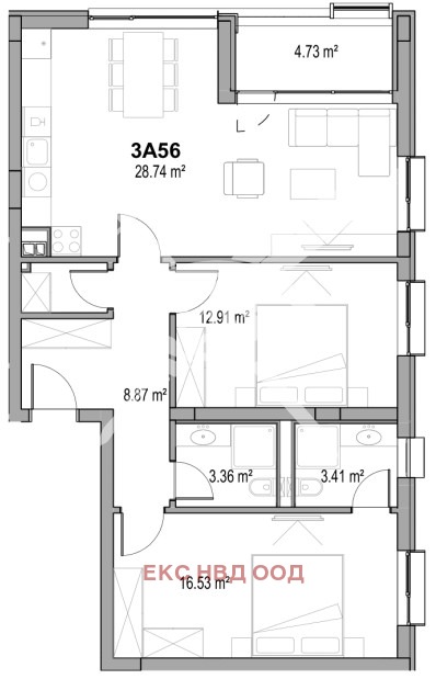 À vendre  2 chambres Plovdiv , Hristo Smirnenski , 112 m² | 13126607