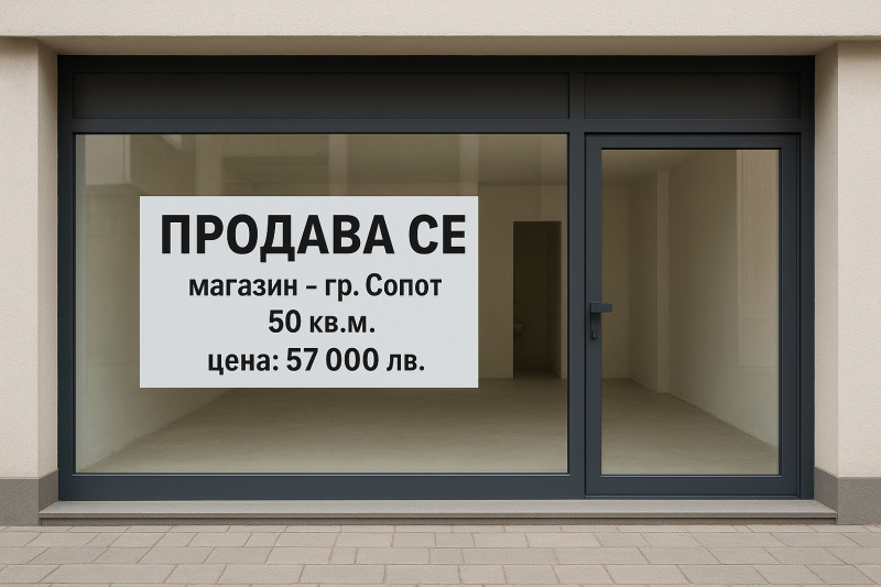 Продава МАГАЗИН, област Пловдив, гр. Сопот • 57000 лв. • 94473445 — Holmes.bg