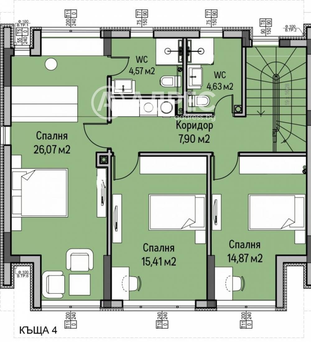 Продава КЪЩА, гр. София, м-т Камбаните, снимка 10 - Къщи - 54340311