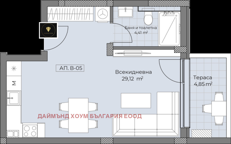 Продава 1-СТАЕН, гр. Пловдив, Остромила, снимка 2 - Aпартаменти - 47403928