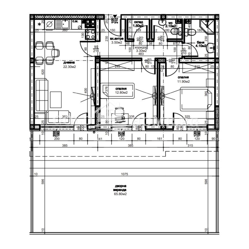 For Sale  2 bedroom Plovdiv , Ostromila , 110 sq.m | 44715771 - image [6]