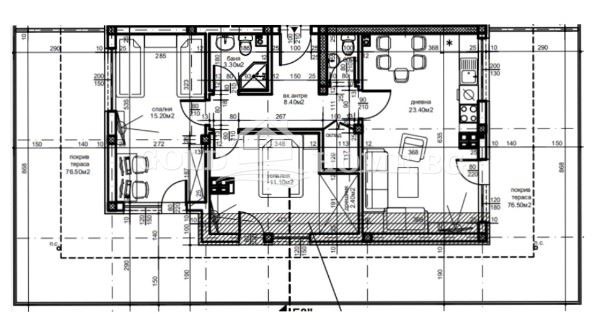 Myytävänä  2 makuuhuonetta Plovdiv , Ostromila , 110 neliömetriä | 44715771 - kuva [12]