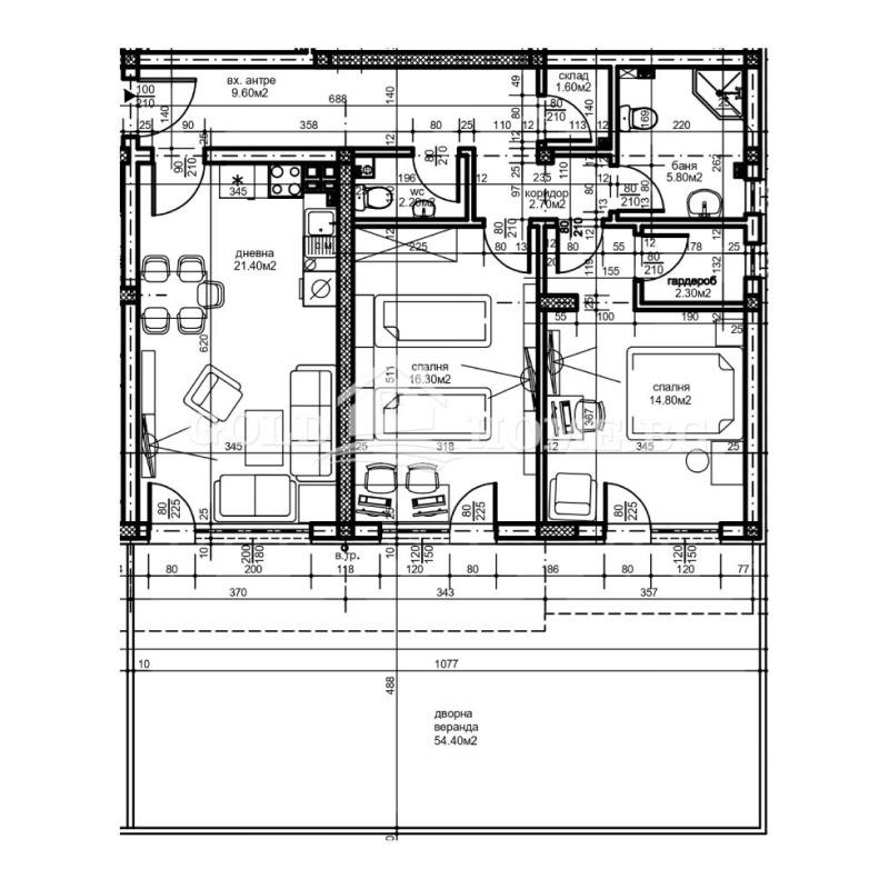 Myytävänä  2 makuuhuonetta Plovdiv , Ostromila , 110 neliömetriä | 44715771 - kuva [11]