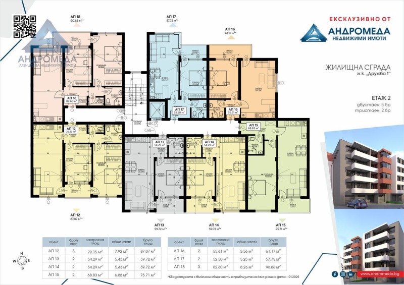 Zu verkaufen  2 Schlafzimmer Plewen , Druschba 1 , 87 qm | 66403207 - Bild [3]
