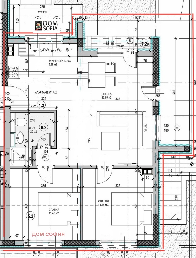 Satılık  2 yatak odası Sofia , Boyana , 105 metrekare | 62148671 - görüntü [10]