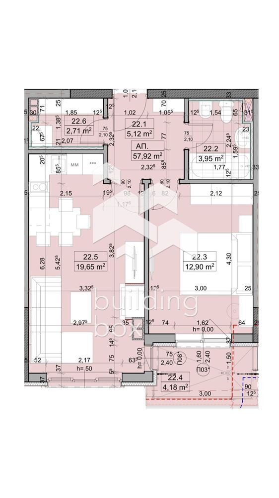 Na prodej  1 ložnice Sofia , Oborište , 69 m2 | 33790298 - obraz [3]