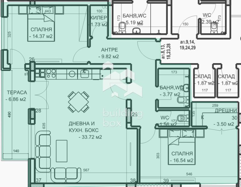 Продава 3-СТАЕН, гр. Пловдив, Младежки Хълм, снимка 3 - Апартаменти - 53519824