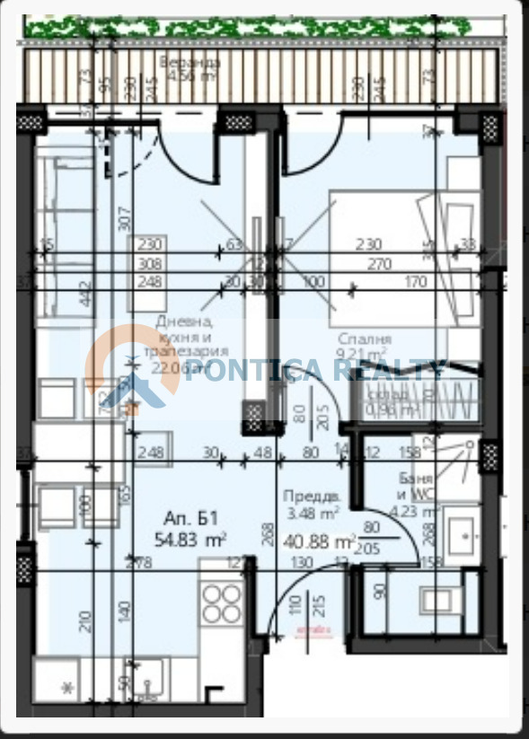 Til salgs  1 soverom Burgas , Sarafovo , 63 kvm | 21920546 - bilde [5]