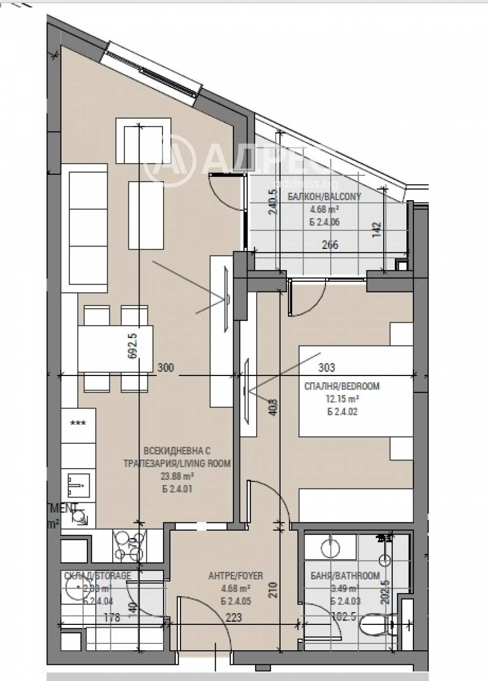 Продава 2-СТАЕН, гр. София, Овча купел, снимка 3 - Апартаменти - 56201656