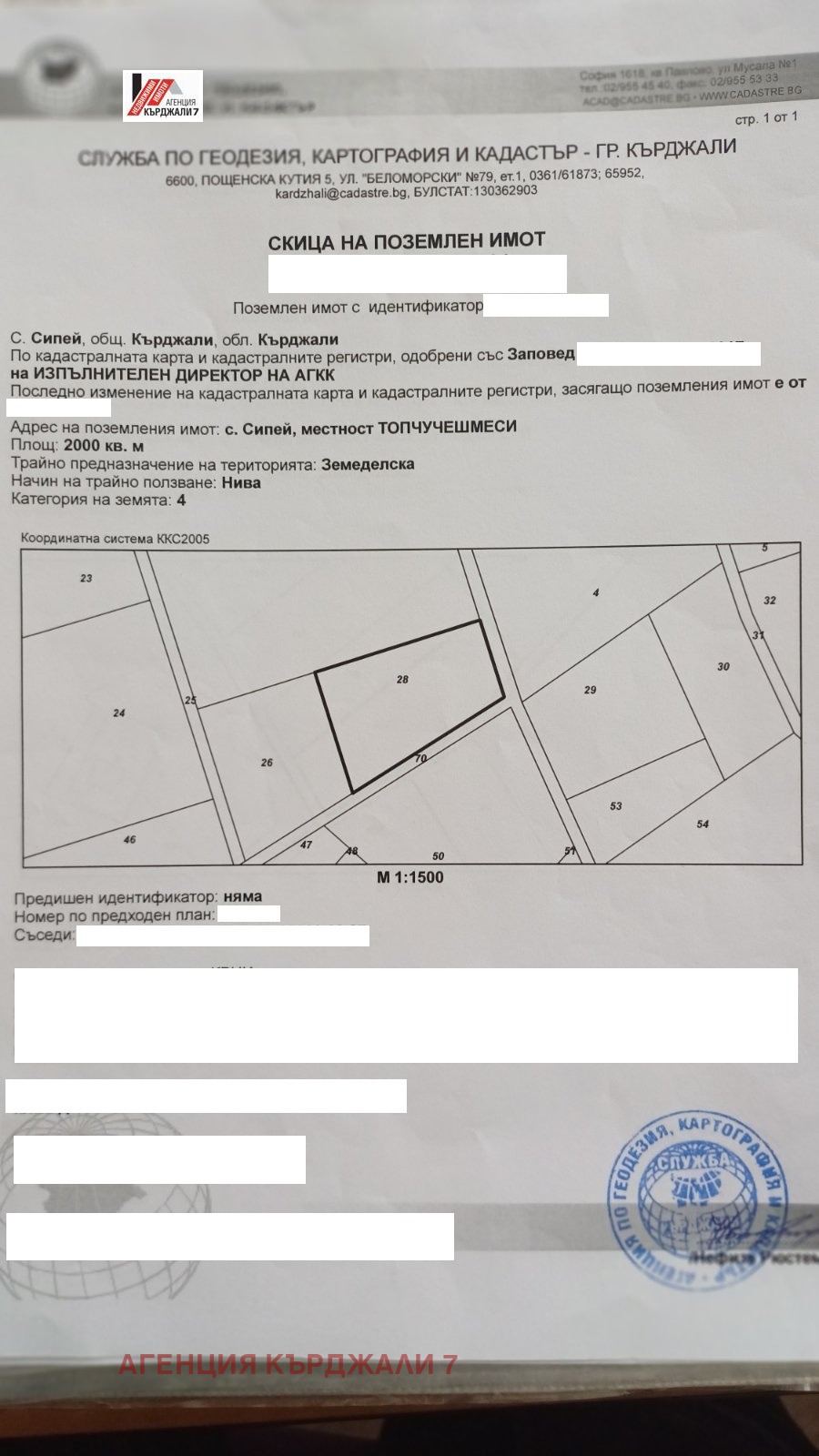 Продава ЗЕМЕДЕЛСКА ЗЕМЯ, с. Сипей, област Кърджали, снимка 4 - Земеделска земя - 54614266