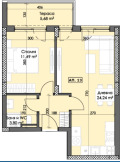 Продава  2-стаен град Пловдив , Тракия , 68 кв.м | 41795672 - изображение [2]