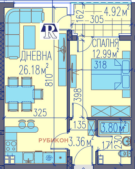 Na sprzedaż  1 sypialnia Plowdiw , Trakija , 73 mkw | 48911367 - obraz [2]