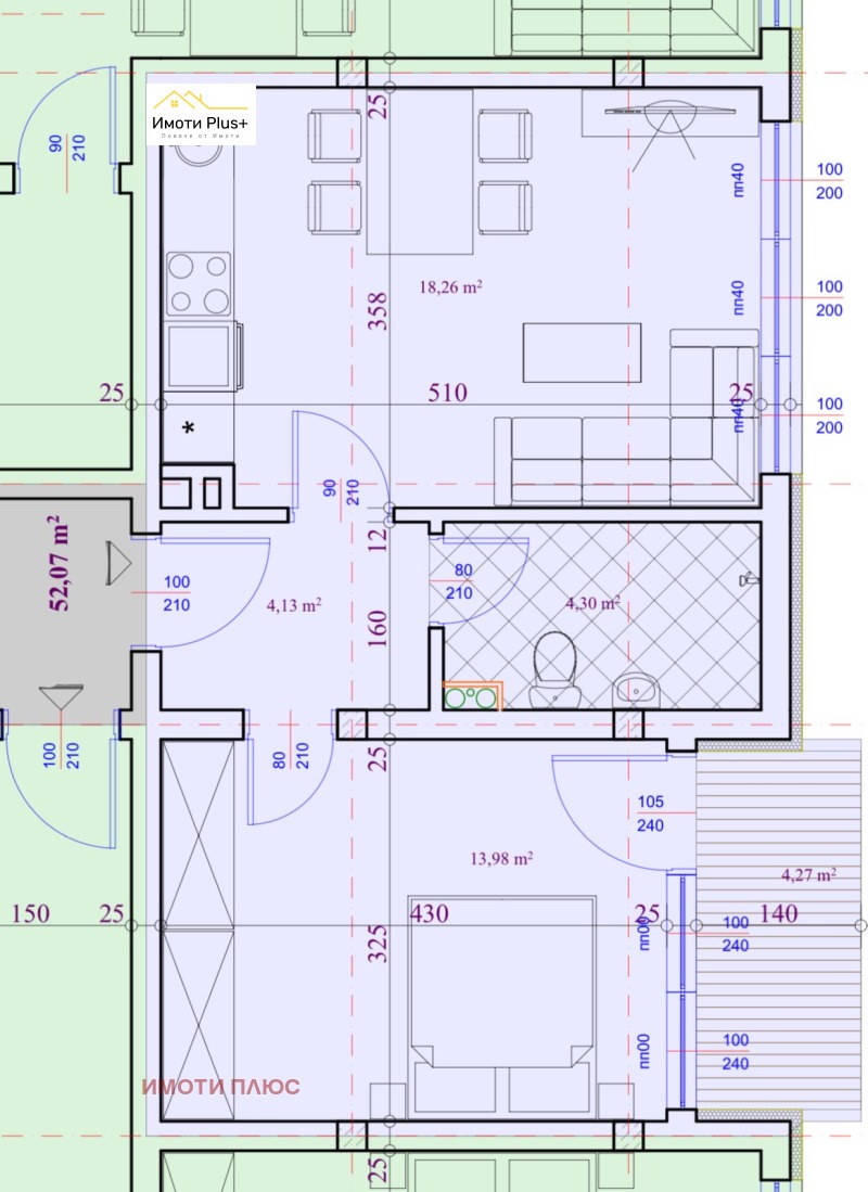 Продава  2-стаен град Пазарджик , Окръжна болница , 60 кв.м | 50355703 - изображение [15]