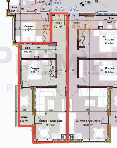 Myytävänä  1 makuuhuone Varna , Vinitsa , 64 neliömetriä | 62473415 - kuva [2]