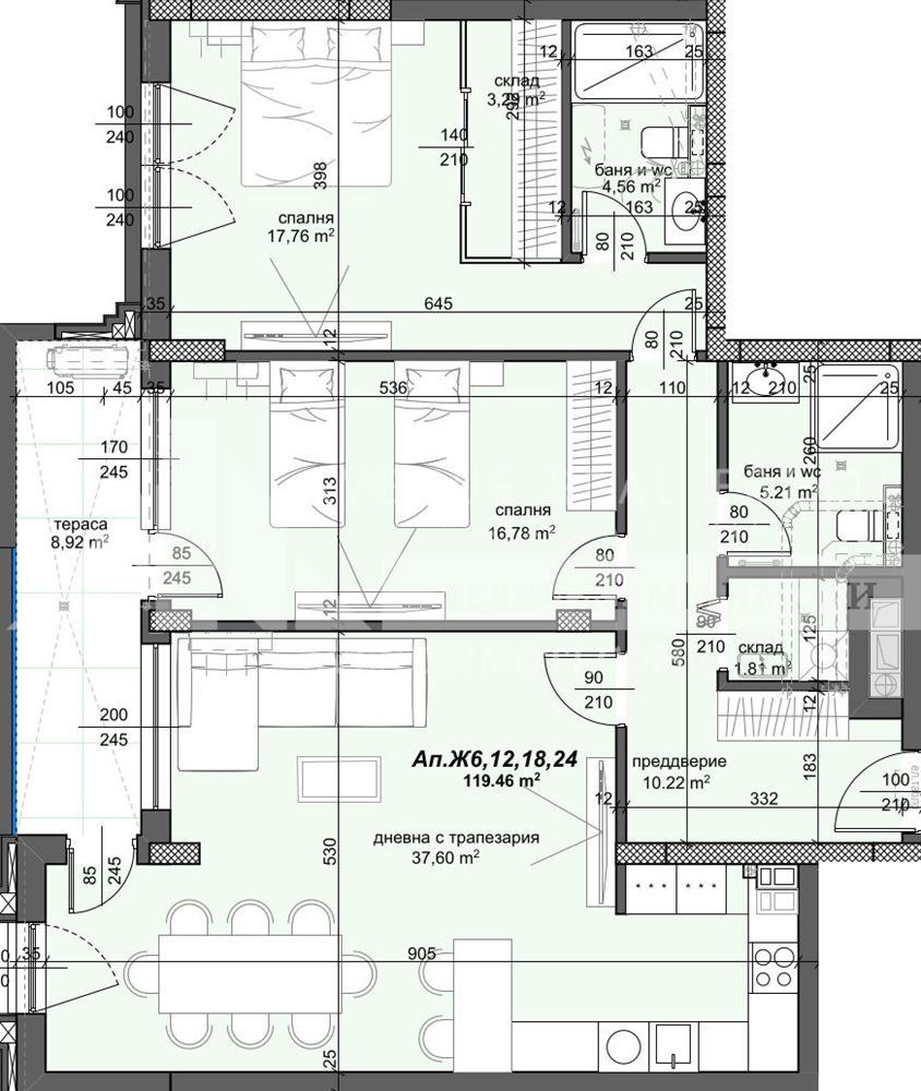 Продава 3-СТАЕН, гр. Пловдив, Тракия, снимка 2 - Апартаменти - 51444950