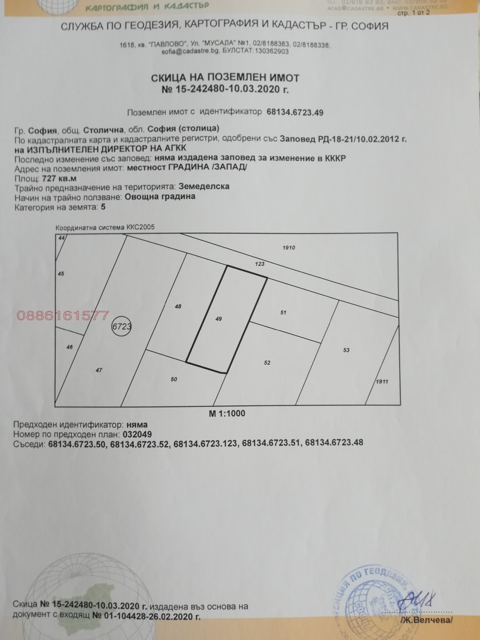 Продава ПАРЦЕЛ, гр. София, Горубляне, снимка 5 - Парцели - 56018083