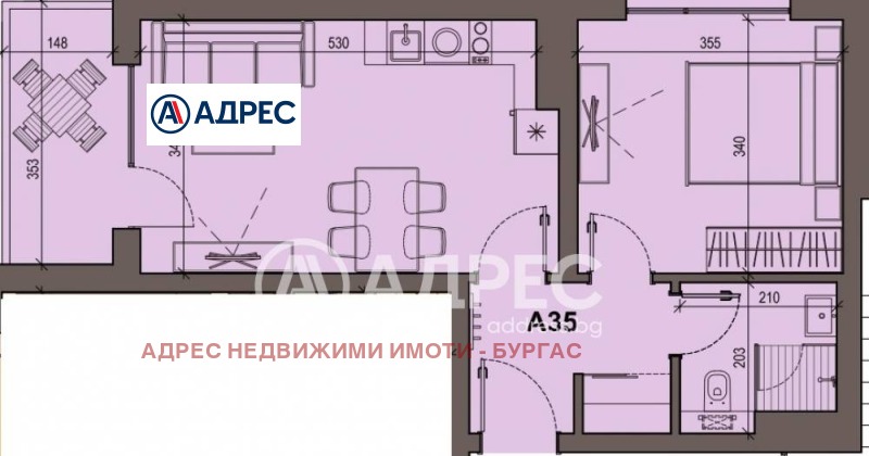 Продава  2-стаен град Бургас , Сарафово , 61 кв.м | 10250239 - изображение [4]