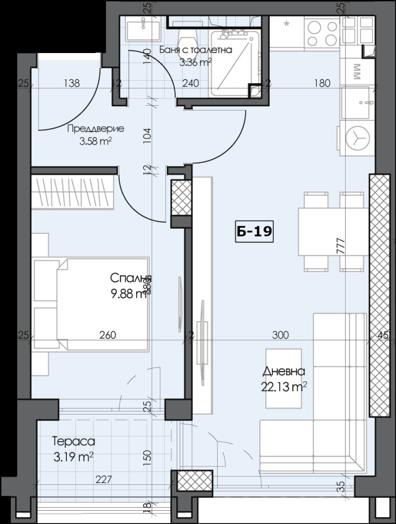 Продава 2-СТАЕН, гр. Пловдив, Гагарин, снимка 3 - Апартаменти - 53370352