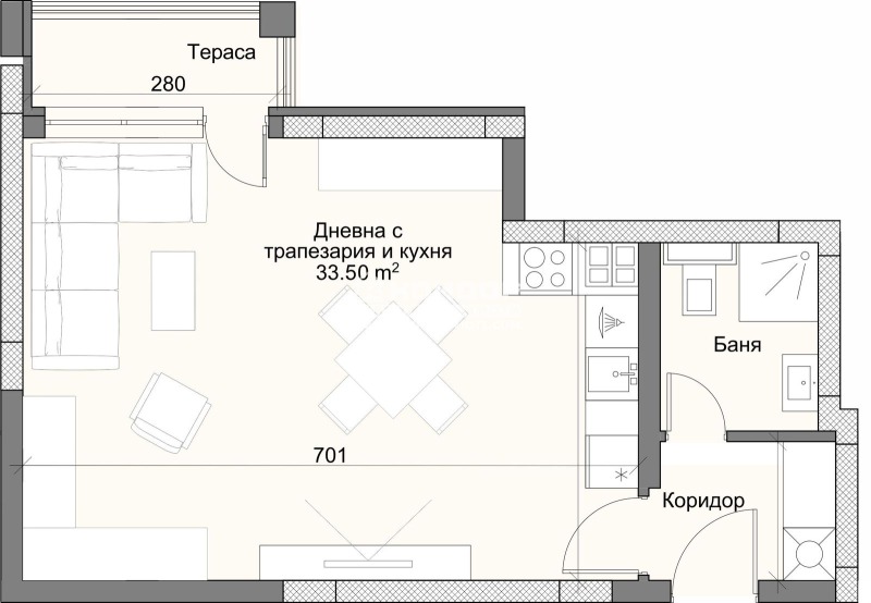 Na prodej  Studio Plovdiv , Karšijaka , 61 m2 | 58198025 - obraz [2]