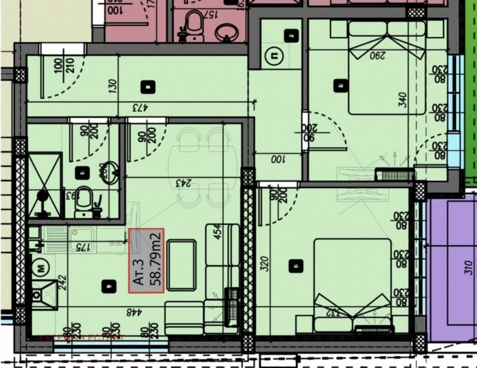 Продава 3-СТАЕН, гр. Варна, Виница, снимка 2 - Апартаменти - 50543484