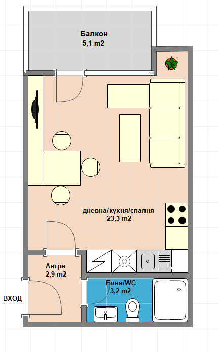 Продава  1-стаен град София , Малинова долина , 51 кв.м | 75085882