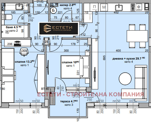 Na prodej  2 ložnice Stara Zagora , Ajazmoto , 97 m2 | 44603617 - obraz [6]