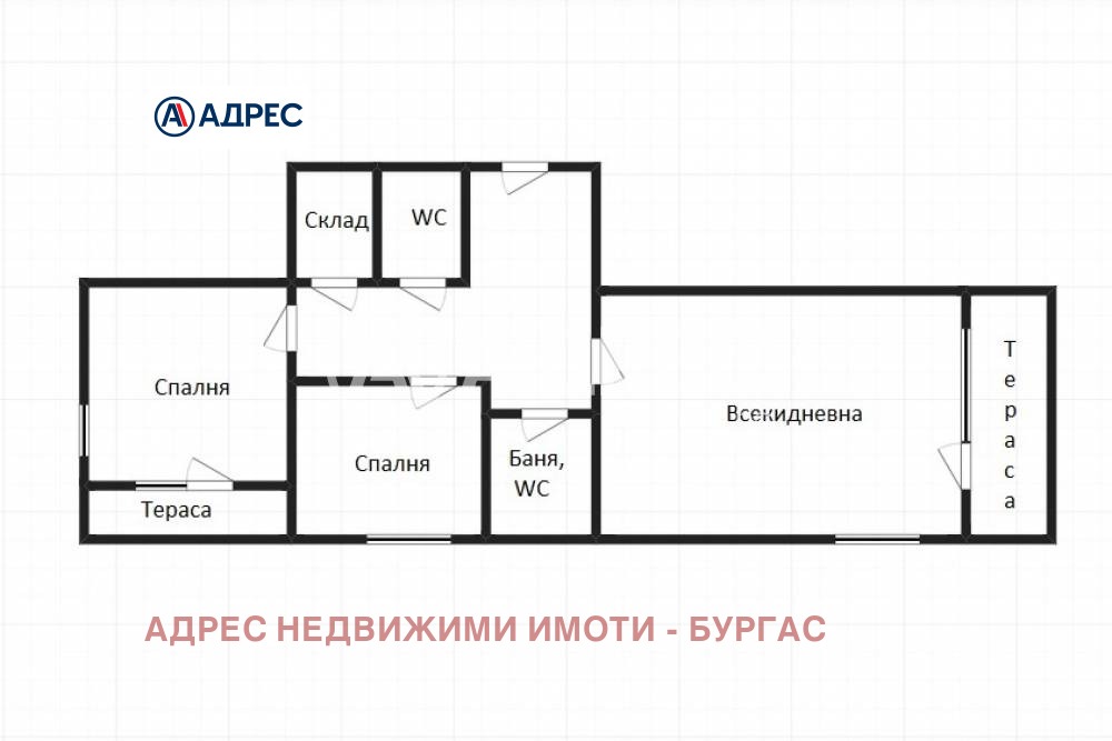 Продава 3-СТАЕН, гр. Бургас, област Бургас, снимка 3 - Апартаменти - 54118844