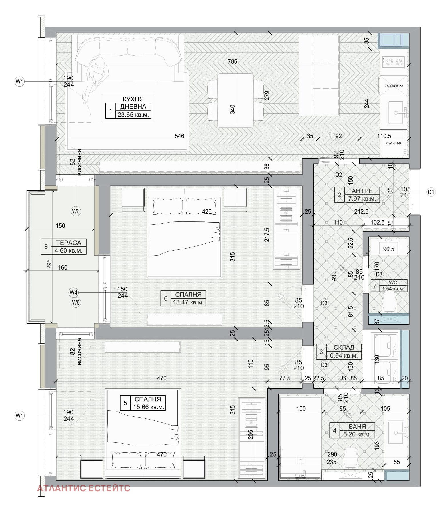 Продава 3-СТАЕН, гр. Бургас, област Бургас, снимка 2 - Апартаменти - 54122296