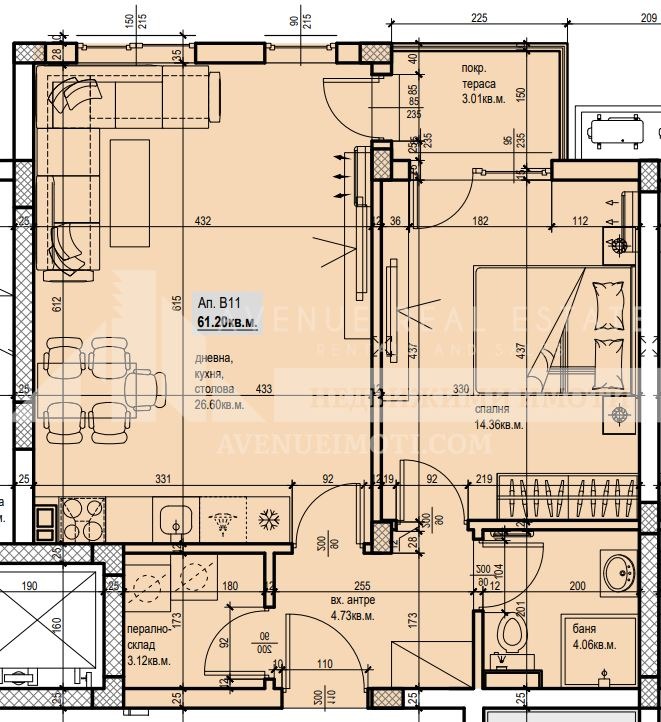 En venta  1 dormitorio Plovdiv , Yuzhen , 73 metros cuadrados | 24565956 - imagen [4]