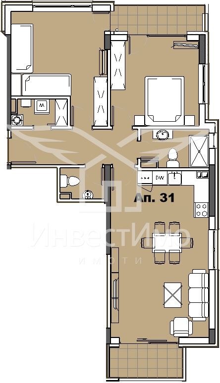 Продава 3-СТАЕН, гр. София, Карпузица, снимка 2 - Апартаменти - 53520676