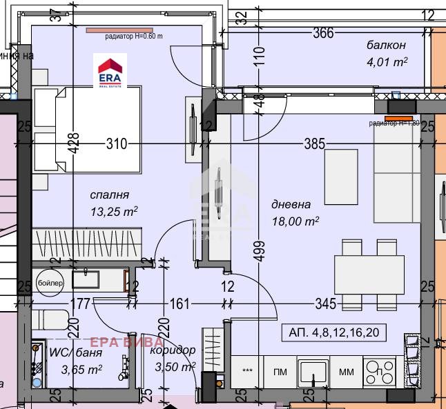 Myytävänä  1 makuuhuone Sofia , Suhata reka , 62 neliömetriä | 93510205 - kuva [4]