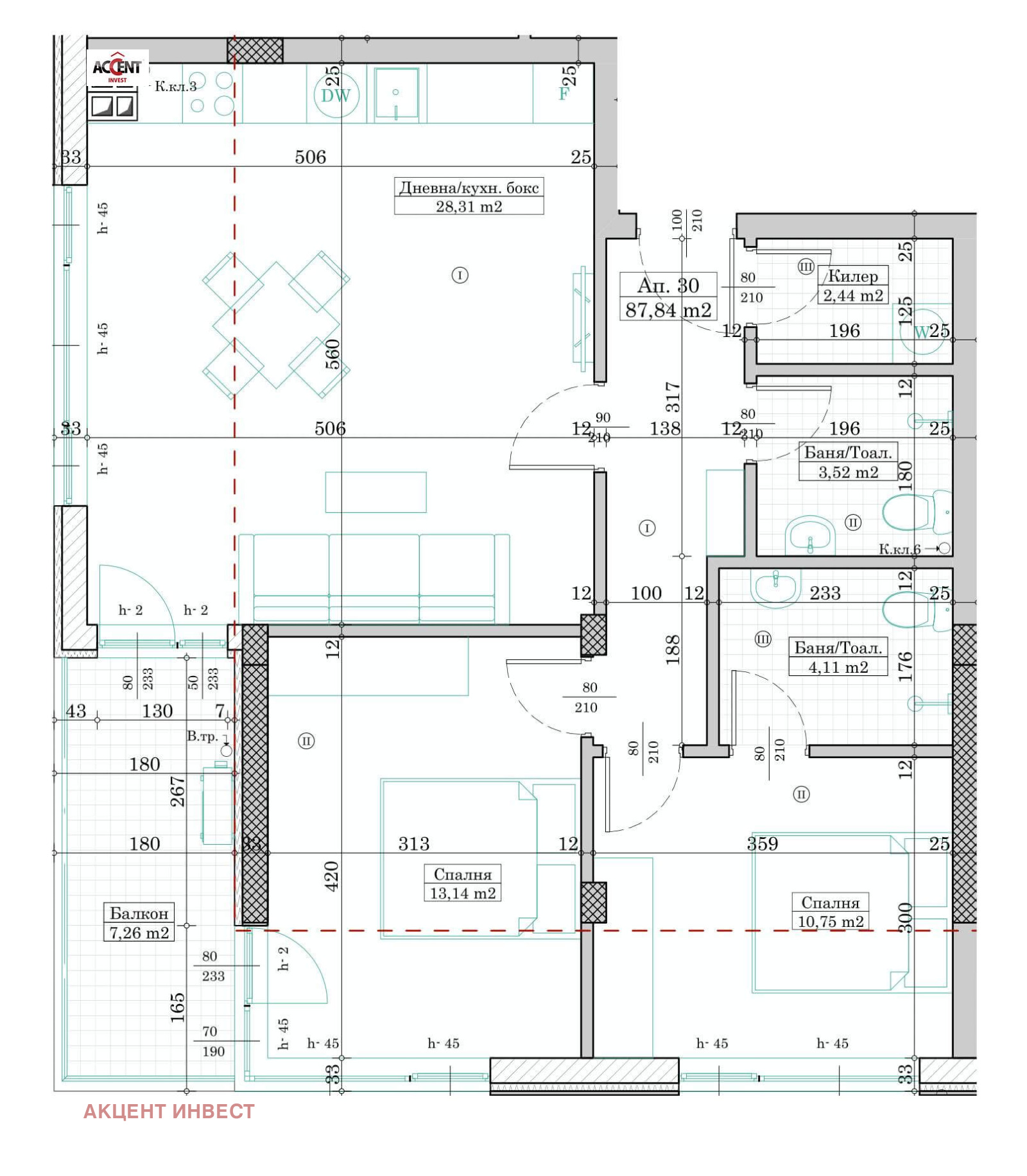 Продава 3-СТАЕН, гр. Варна, Изгрев, снимка 4 - Апартаменти - 54133130