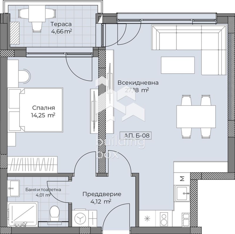 Продава 2-СТАЕН, гр. Пловдив, Остромила, снимка 5 - Aпартаменти - 49004360